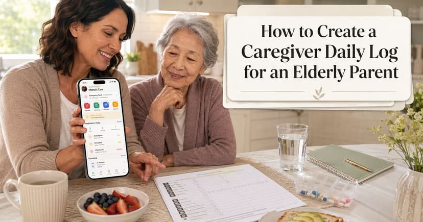 How to Create a Caregiver Daily Log for an Elderly Parent